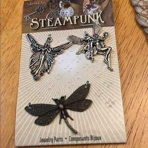 Steampunk Jewelry Parts Set - Silver